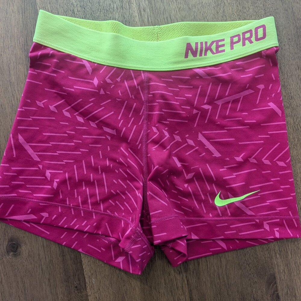 Pink Nike Pro Dri-fit 3" Shorts
